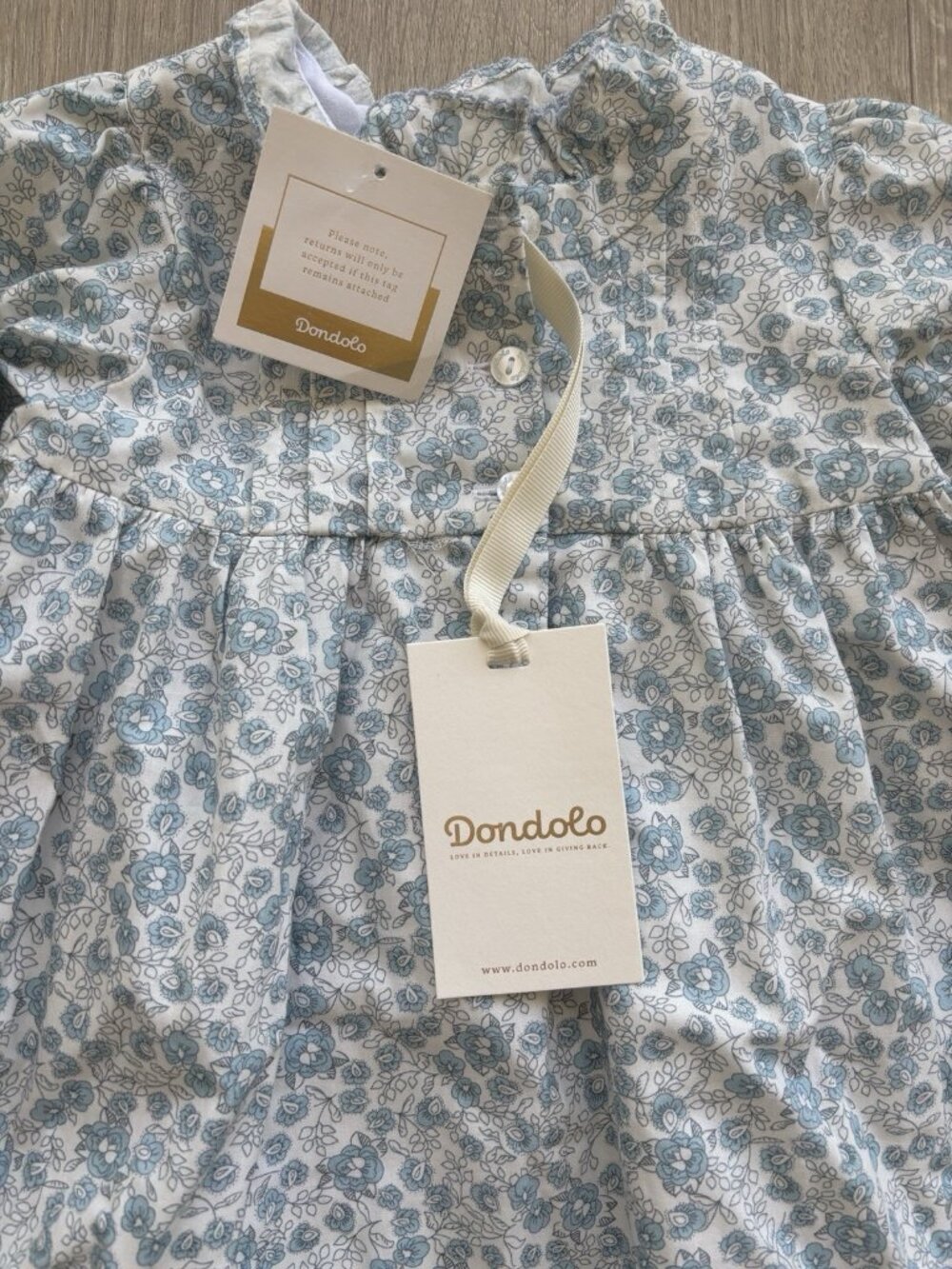 NEW Dondolo Boutique Girls Blossom Dress Multicolor Floral Design Size 24M NWT